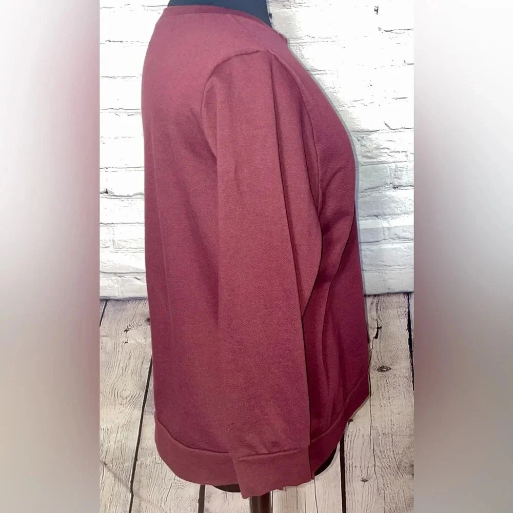 LANE BRYANT “Stay Spooky” Crewneck Sweater - Size 18/20 Maroon - Picture 4 of 10